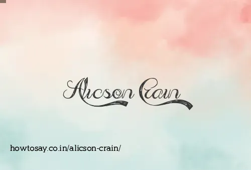 Alicson Crain