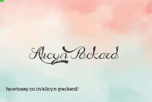Alicyn Packard