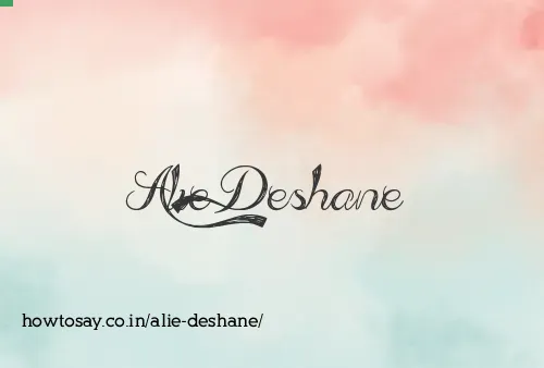 Alie Deshane