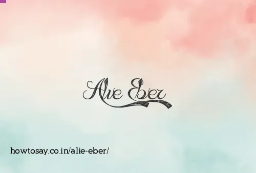 Alie Eber