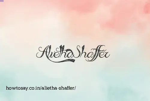 Alietha Shaffer