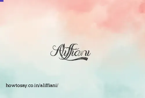 Aliffiani