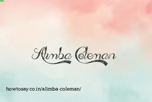 Alimba Coleman
