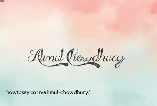 Alimul Chowdhury