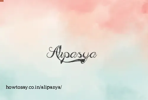 Alipasya