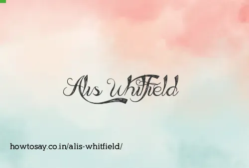 Alis Whitfield