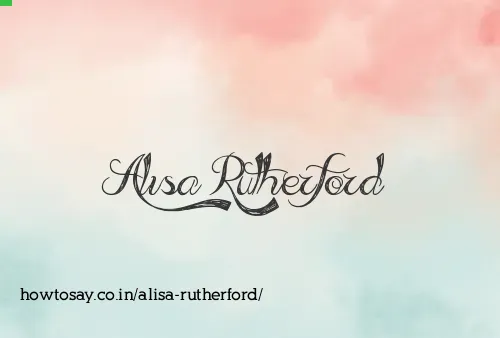 Alisa Rutherford