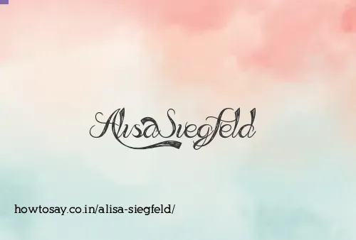 Alisa Siegfeld