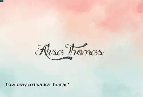 Alisa Thomas