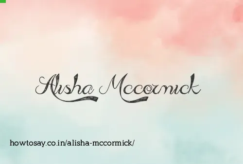 Alisha Mccormick