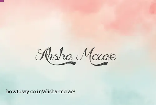 Alisha Mcrae
