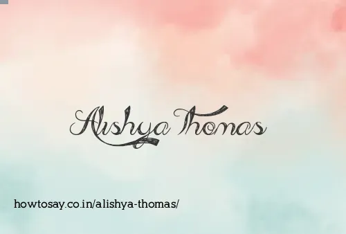Alishya Thomas