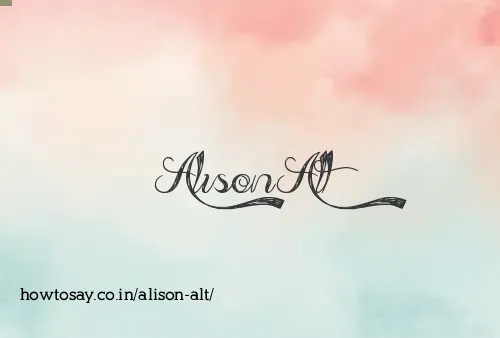 Alison Alt