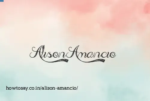 Alison Amancio