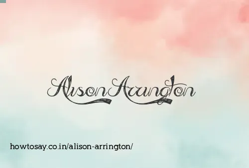 Alison Arrington