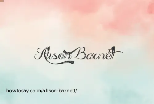 Alison Barnett