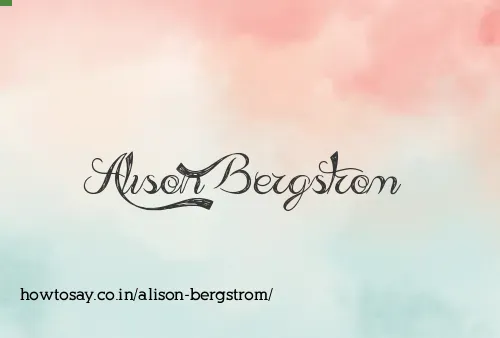 Alison Bergstrom