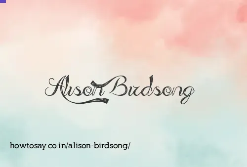 Alison Birdsong