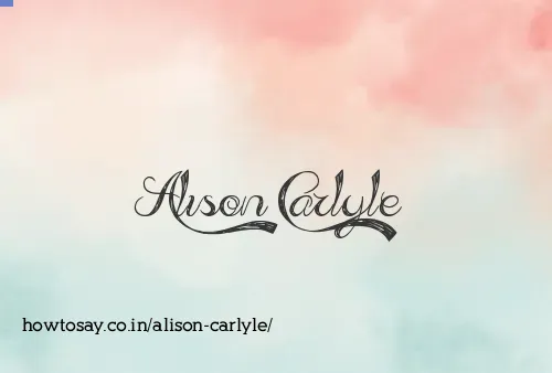 Alison Carlyle