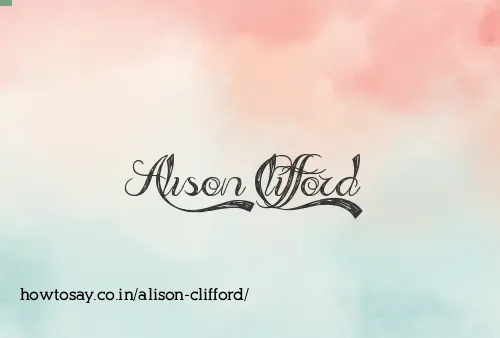 Alison Clifford