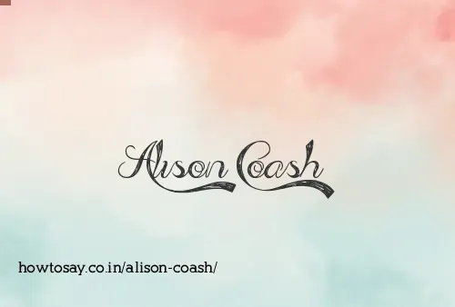Alison Coash
