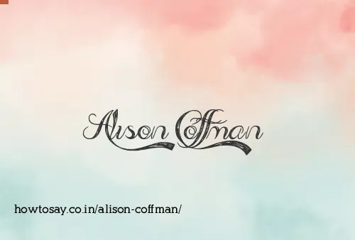 Alison Coffman