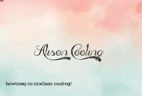 Alison Cooling
