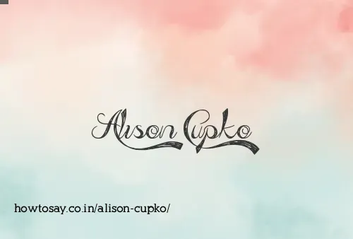 Alison Cupko