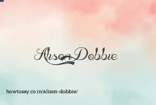 Alison Dobbie
