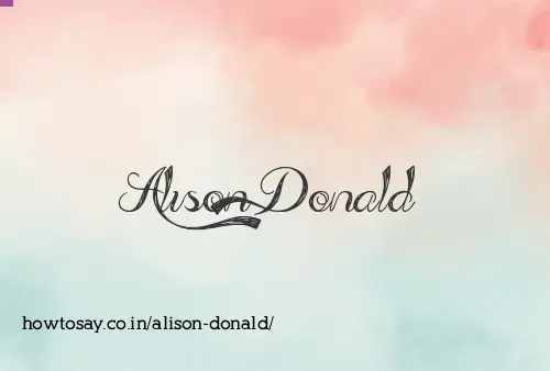 Alison Donald