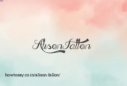 Alison Fallon