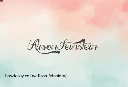 Alison Feinstein