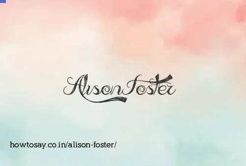 Alison Foster