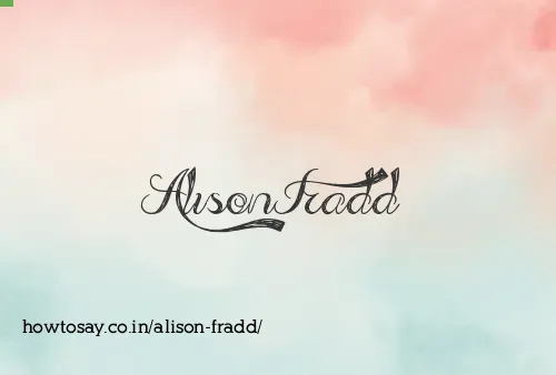 Alison Fradd