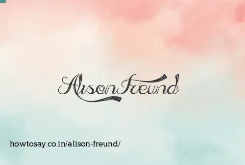 Alison Freund