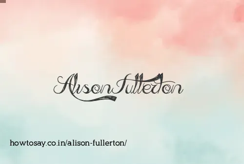 Alison Fullerton