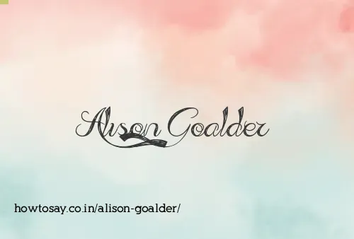 Alison Goalder