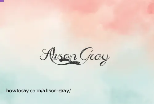 Alison Gray