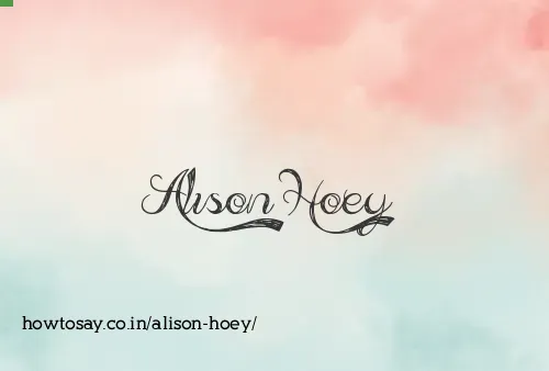 Alison Hoey