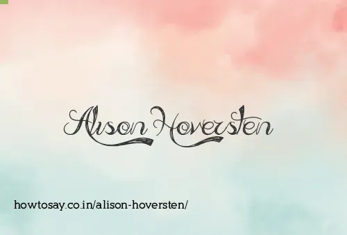 Alison Hoversten