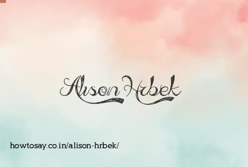 Alison Hrbek