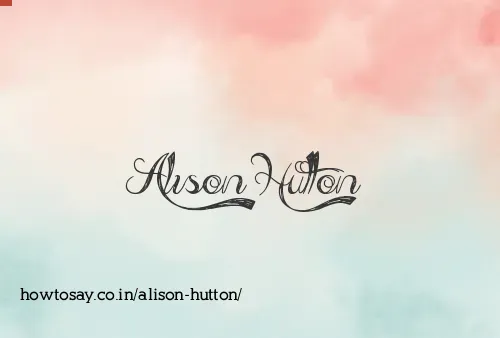 Alison Hutton