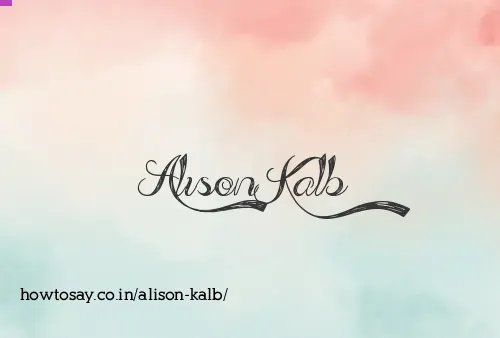 Alison Kalb