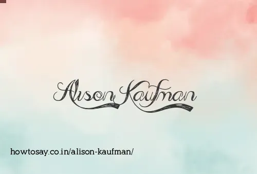 Alison Kaufman