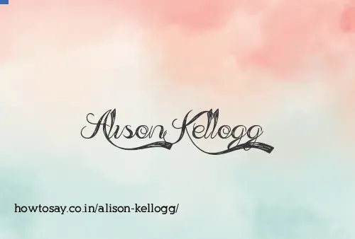 Alison Kellogg