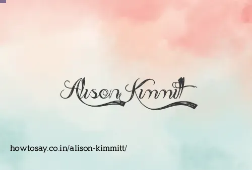 Alison Kimmitt