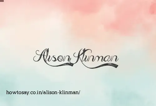 Alison Klinman