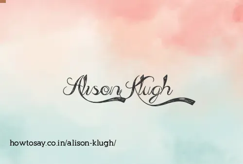 Alison Klugh