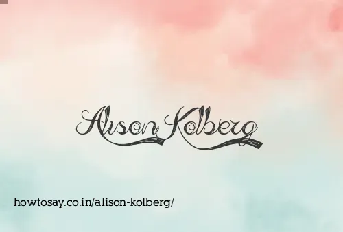 Alison Kolberg