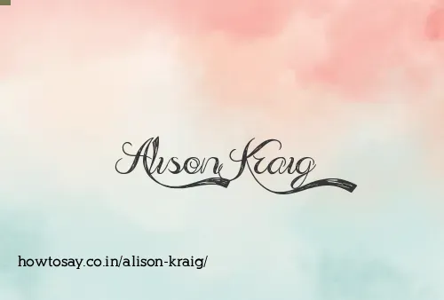 Alison Kraig